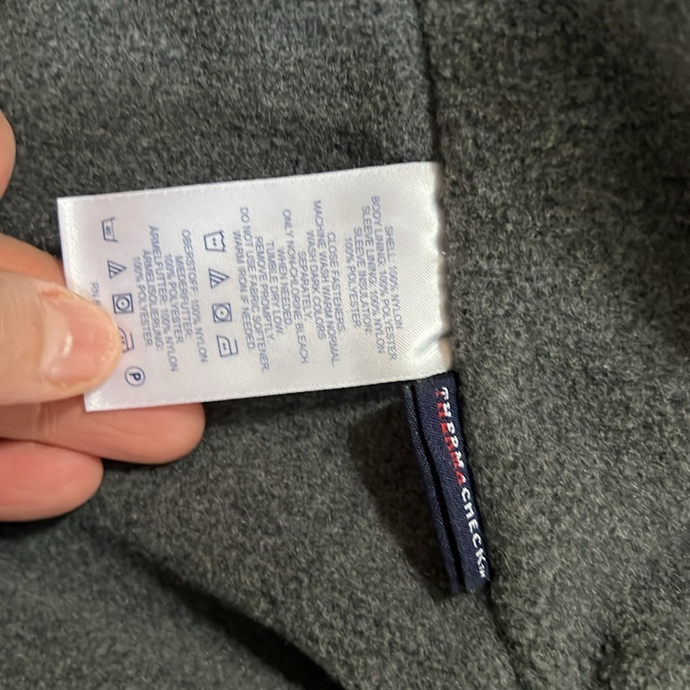 Lands End men’s Green Bomber Jacket Medium Winter Full zip Outdoor waterproof - Picture 9 of 9